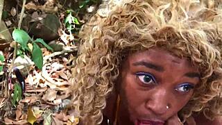 don whoe gets sloppy head from nina rivera by the river, outdoor encounter