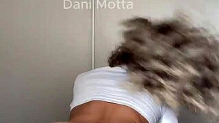 Latina brunette bends over for homemade doggystyle and squirting