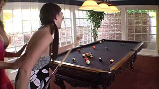 lesbian sluts missy stone and friend enjoy shaved pussy play with huge toys