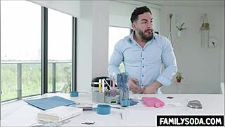 Wow, scientist stepsiblings banging hard in the lab! Can you believe it?