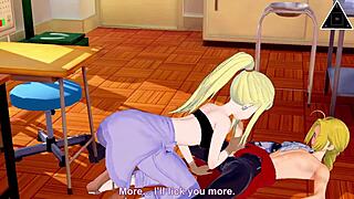 i giv handjob to edward winry in koikatsu anime