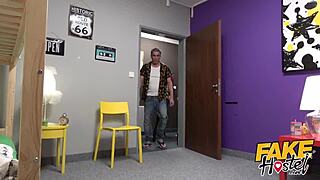 Fake Hostel Spanish Couple Shares Cuckold GF for Squirt Orgasm 😍