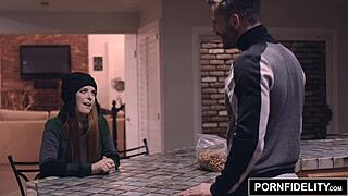 redhead penny pax in pornfidelity fucking with cumshot, blowjob, facial, and swallow to stay warm