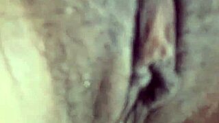 In the dorm, roommates have play time during workout with mask exerciser