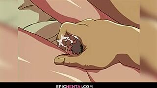 hey guys, this sweet virgin pussy gets fucked and fingered in wild hentai action