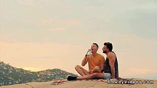 Two ripped dudes have raw, gay sex at a countryside escape