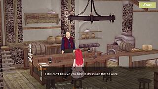 Let's Fuck This Charming Redhead Waitress With Big Tits