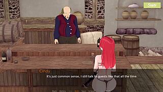 Let's Fuck This Charming Redhead Waitress With Big Tits