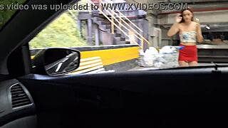 She risks public masturbation outdoors for thrills.