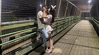 i fucked my wife on the catwalk in the rain, almost got caught