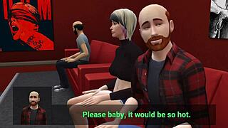 Shy wife, wanna share with strangers at the porn cinema?