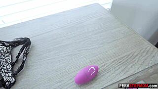 Uh, my pervy stepson used a toy on busty stepmom!