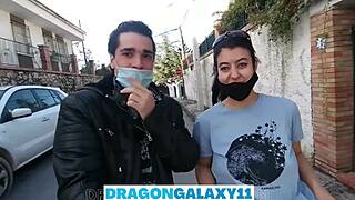 Public Outdoor Cum In Mouth On Street After Deep Blowjob!