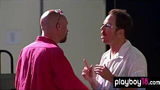 Busty Blondies Andrea Lowell and Teagan Presley Trick Two Guys