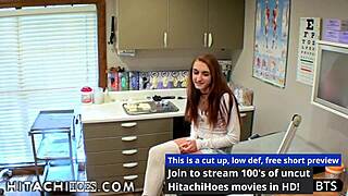 freshman ami rogue gets hitachi orgasms from doctor tampa