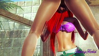 Is ariel ready for hard sex in this little mermaid hentai?