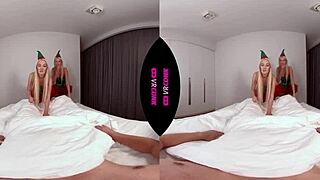 two blonde elves enhance your christmas experience