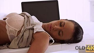 Old4k: Old and Young Clash in White Office Encounter