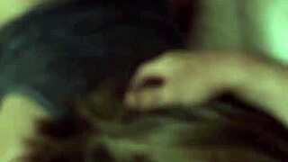 latina milf passionately sucks big cock with braces