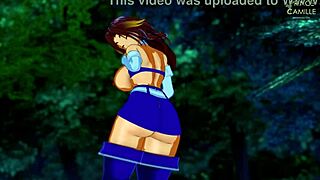 starfire masturbates during mission while spied on