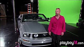 Busty Blondies Andrea Lowell and Teagan Presley Trick Two Guys