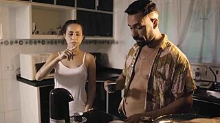 wife engages in tantric sex, swallowing cum passionately