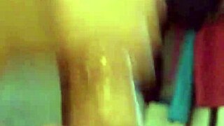 Britt and Bad Boy Ant Handle Rod for Cum on Tits Load