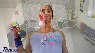 kayla green and anna rose turn the gym into a lesbian workout paradise with big tits and pussy play