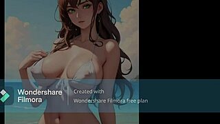 adalyn gives jerk off instructions with humiliation on the beach in anime hentai style