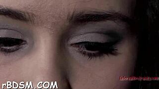 Bound Chick Endures Rough Anal Toy Domination