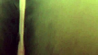 Ebony Babe Boldly Strips Sweats in Public Bathroom, Ripping Clothes Off