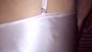 wanna see french slut in satin pants fucked doggystyle?