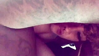 Horny fan begs for creampie cumshot from big black cock