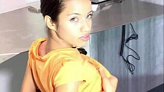 Little Lupe rubbing and fingering her tight solo