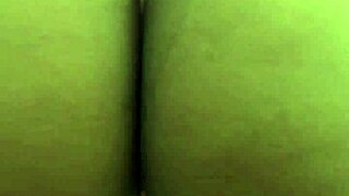 Ebony Babe Boldly Strips Sweats in Public Bathroom, Ripping Clothes Off