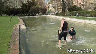 Intense coarse gay sex action