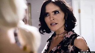 annoyed milf wife jumped into cheating threesome sex