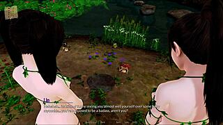 harem hotel with big tits and cute outfits in 3d