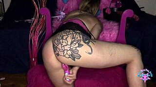 i love elaina cosplay roleplaying sex with dildo and masturbation