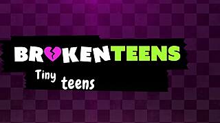 small teen like me playing video games and fucking hard.