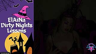 i love elaina cosplay roleplaying sex with dildo and masturbation