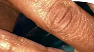 She explores her pussy in an intimate solo moment.