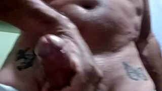 Getting so excited with pleasure during gay masturbation 😍