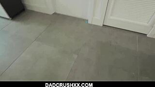 Latina stepdaughters Maya Farrell and Sarah Lace share intense threesome with dad