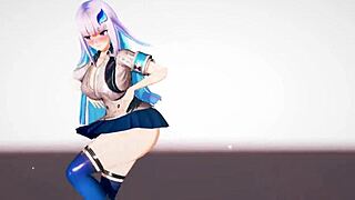 Nijisanji Lize Helesta In Sexy 3D Cartoon Hentai MMD Scene. Anime Porn With Erotic Details.