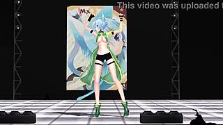 sinon from sword art online gets her big tits fucked!