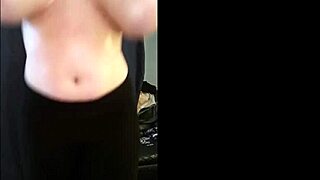oily bouncy tits during workout session