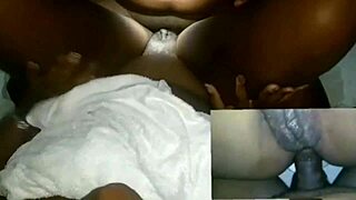 Watch this ebony bbw latina take a fat cock deep in her pussy and ass