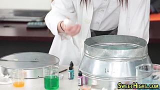 Teen student deepthroats cock and rides in uniform