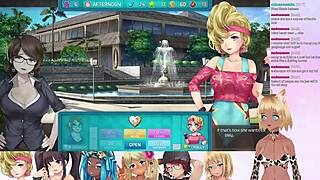 i'm vtuber lewdneko, playin huniepop 2 double date part 3 with some group fun.